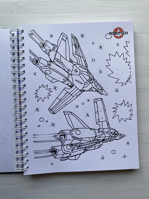 Libro para colorear “Robotech”