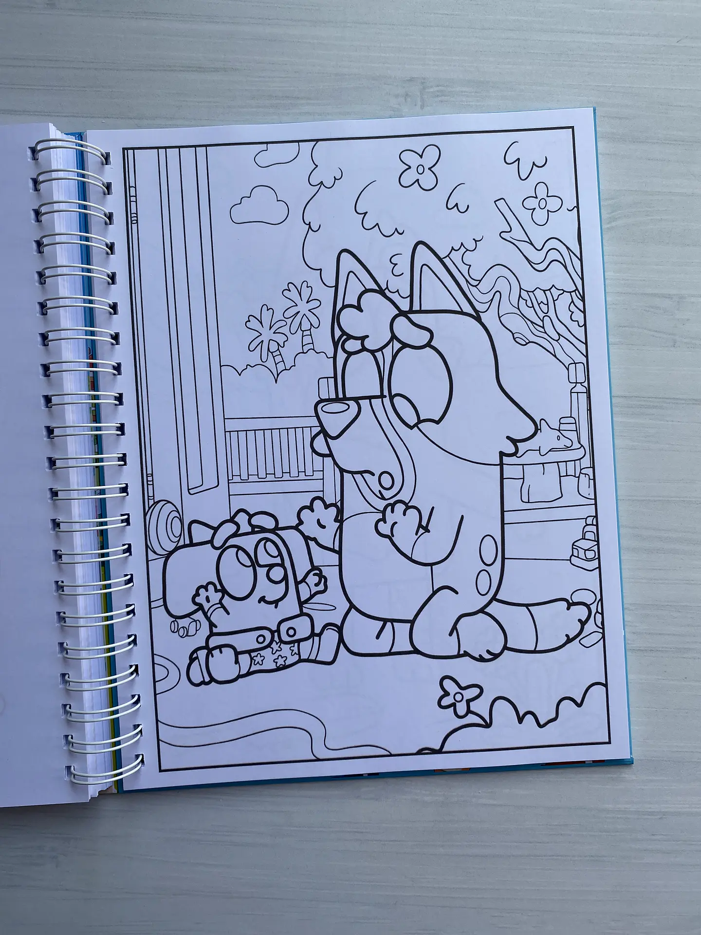 Libro para colorear “Bluey” (100 imágenes) 9