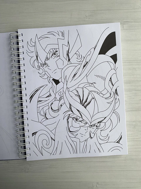 Libro para colorear “Caballeros del Zodiaco”