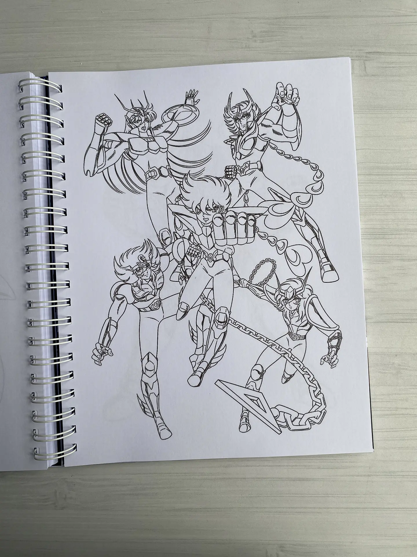 Libro para colorear “Caballeros del Zodiaco” 9