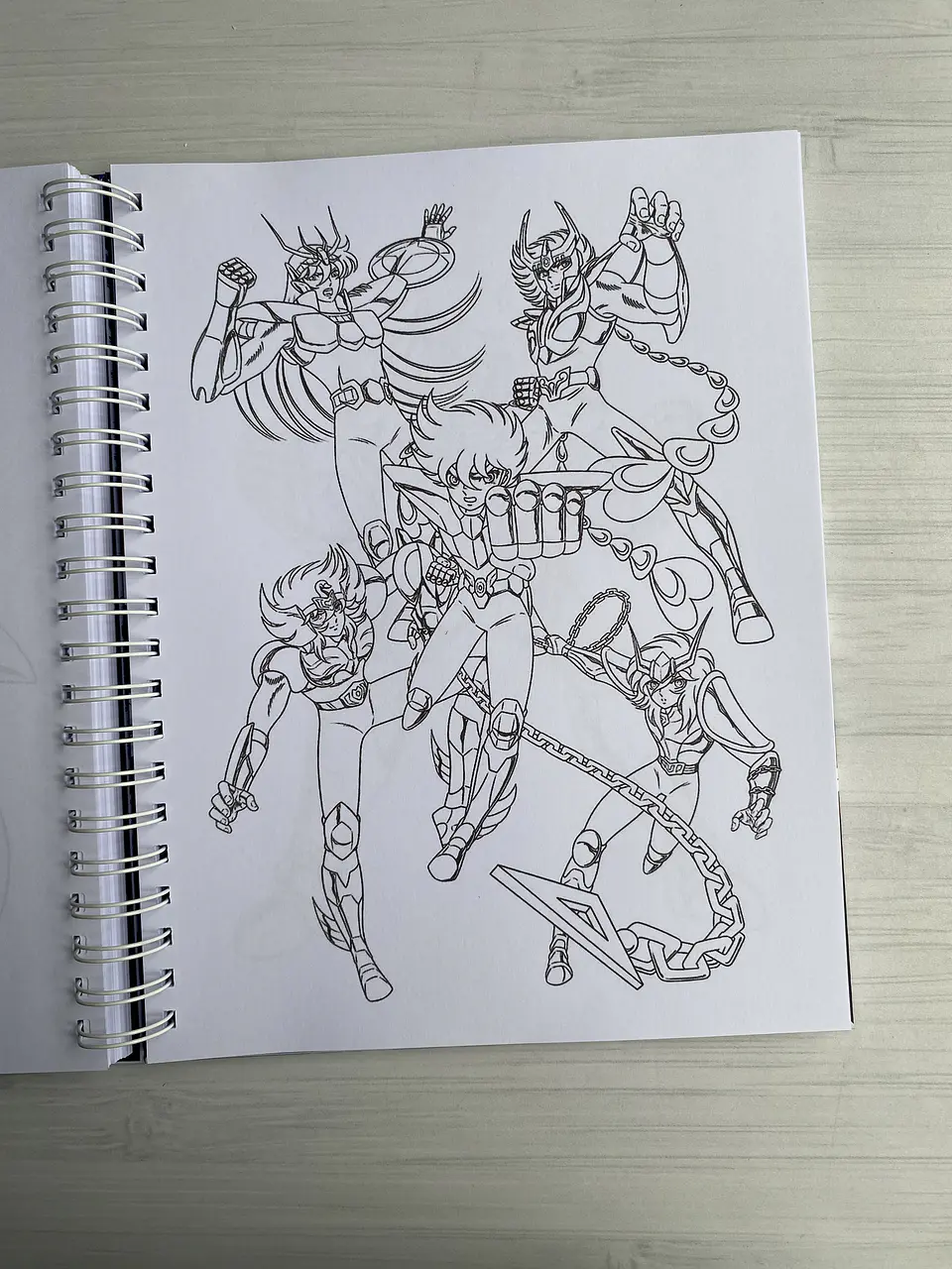 Libro para colorear “Caballeros del Zodiaco” 9
