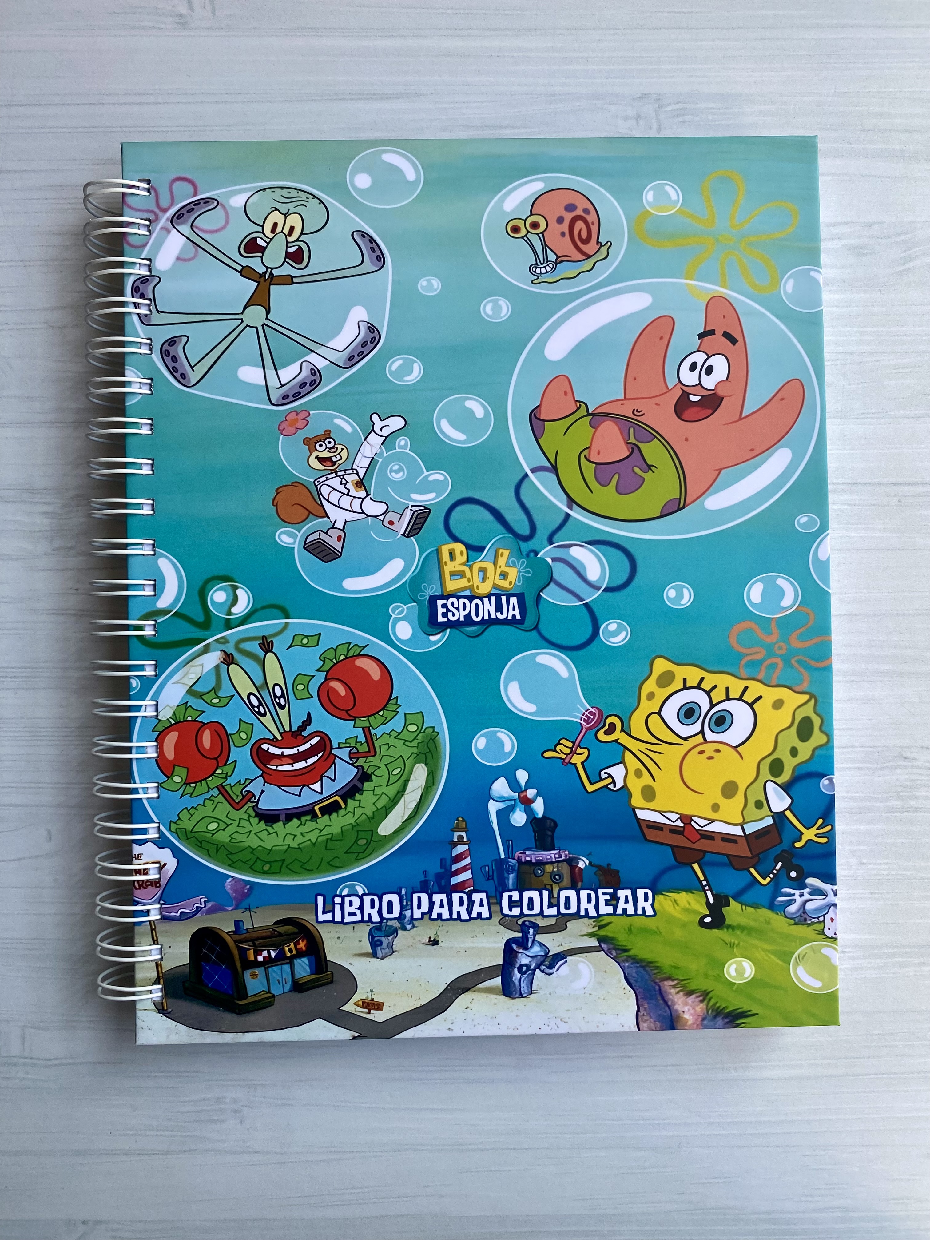 Libro para colorear “Bob Esponja”