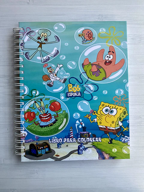 Libro para colorear “Bob Esponja”