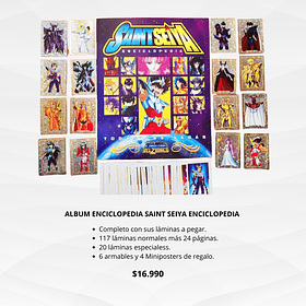 ALBUM ENCICLOPEDIA SAINT SEIYA ENCICLOPEDIA 