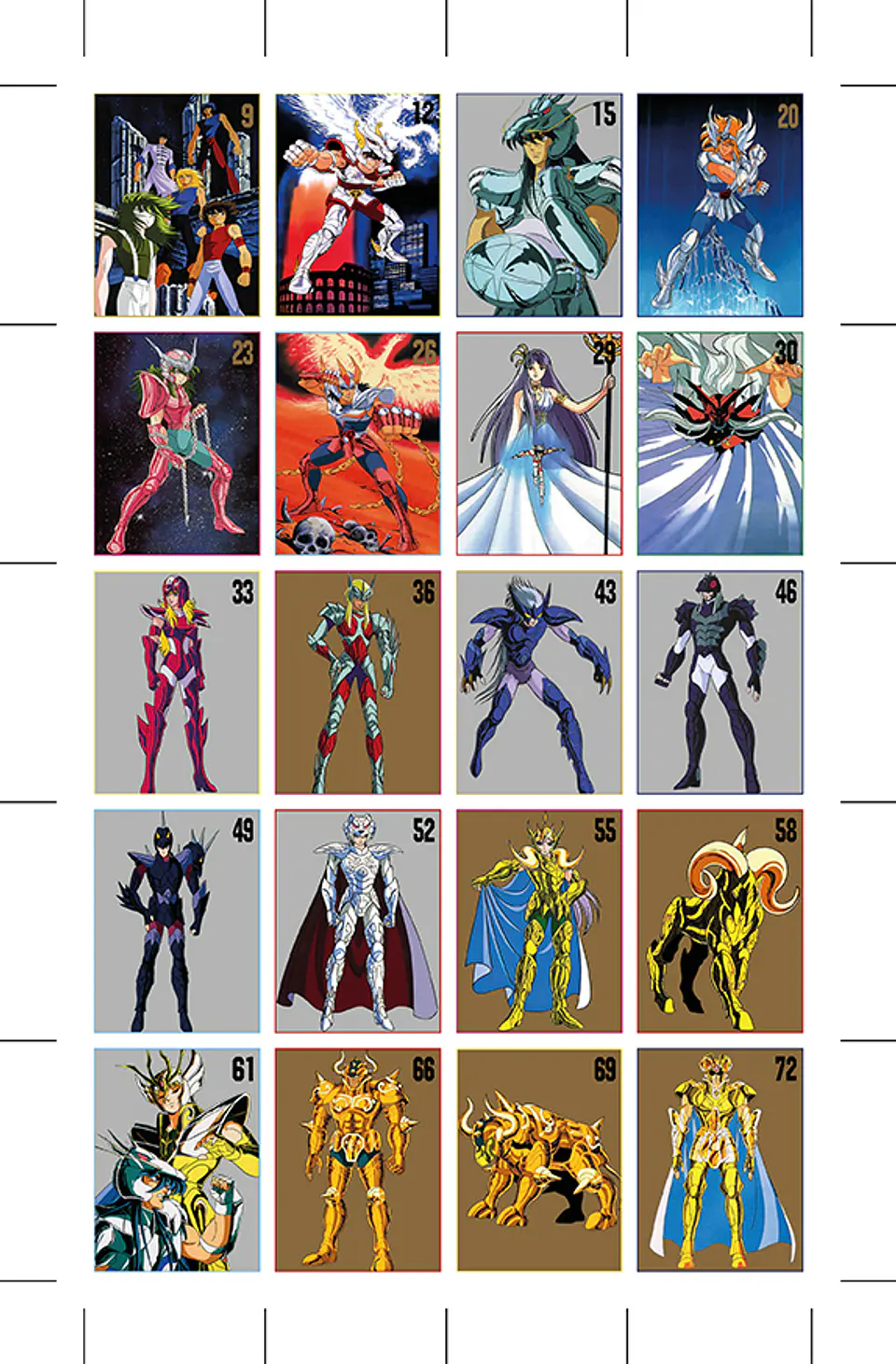 Laminas especiales , caballeros del zodiaco PDF 1