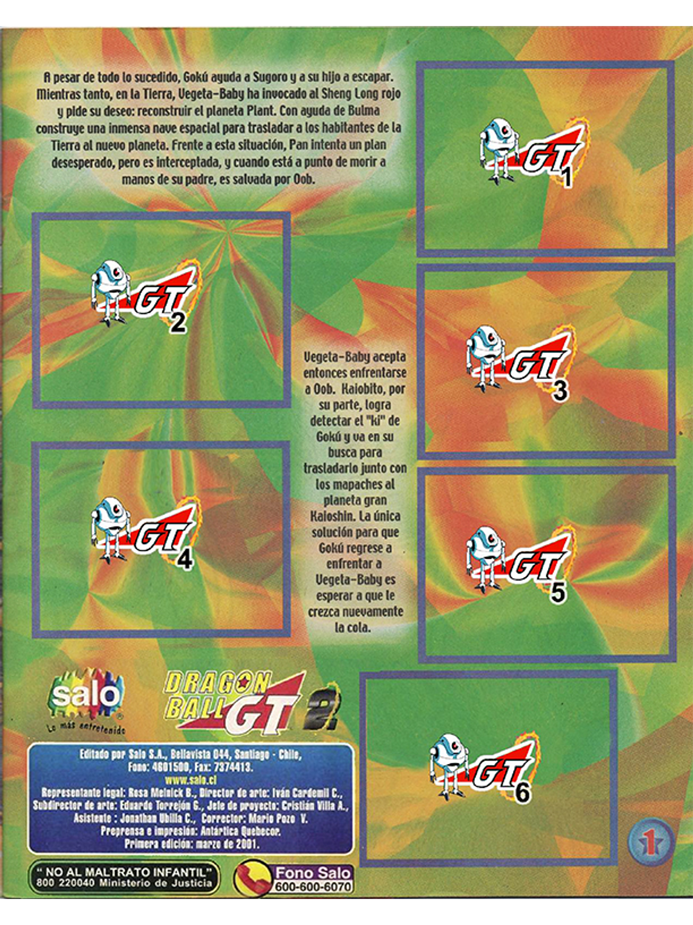 Álbum Dragon Ball GT 2, Año 2001 en PDF 2