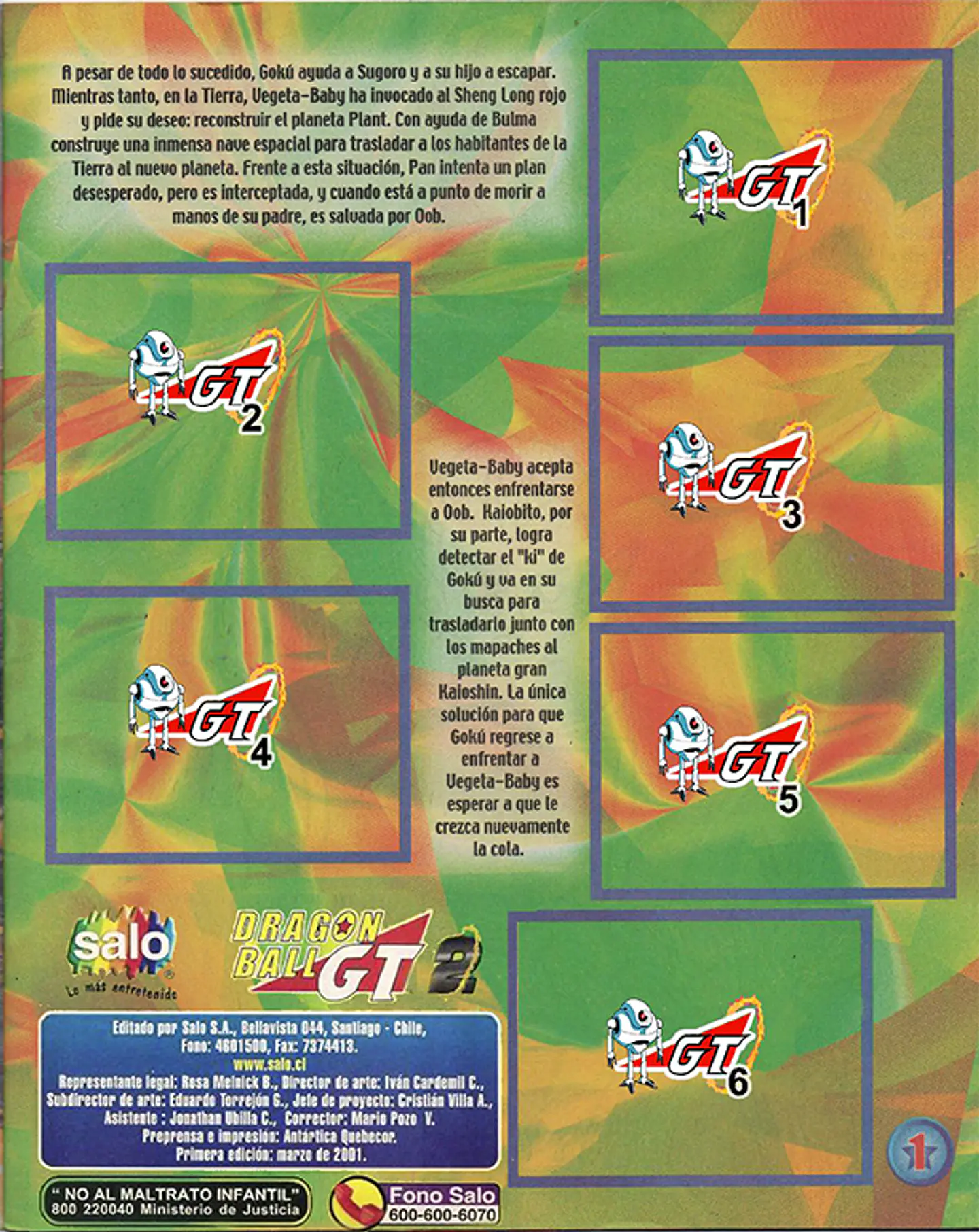 Álbum Dragon Ball GT 2, Año 2001 en PDF 2