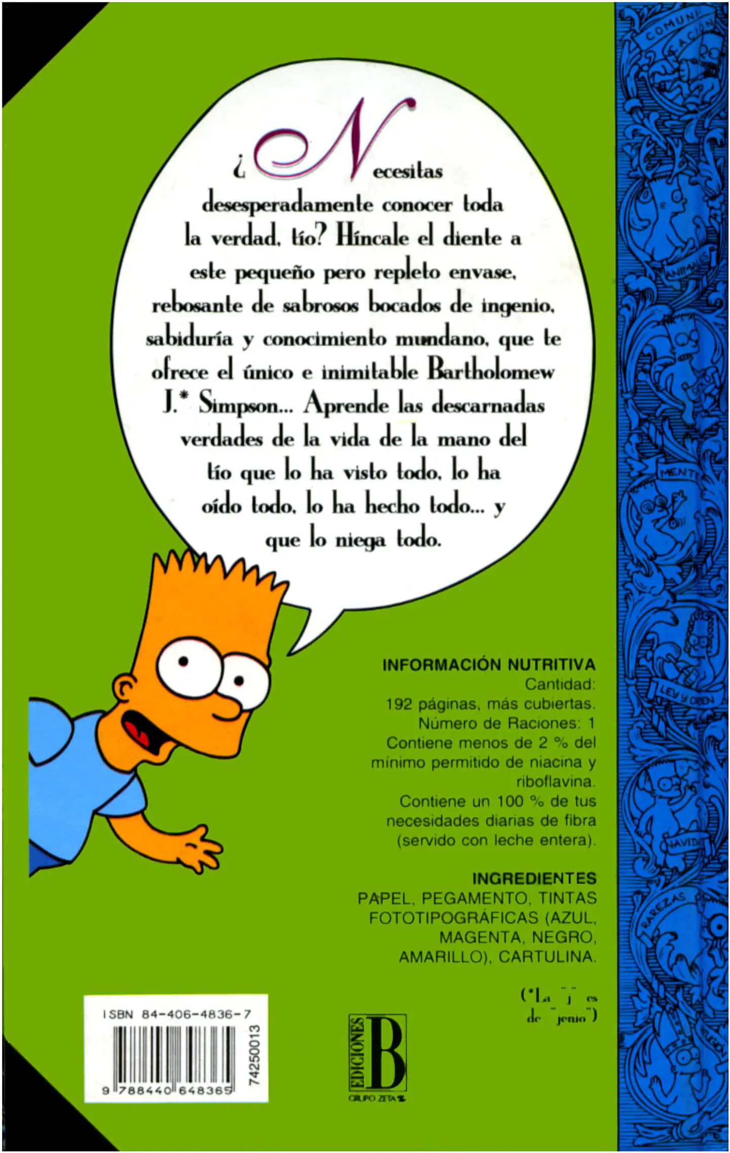 Bart Simpson. Guía Para La Vida Matt Groening PDF 2