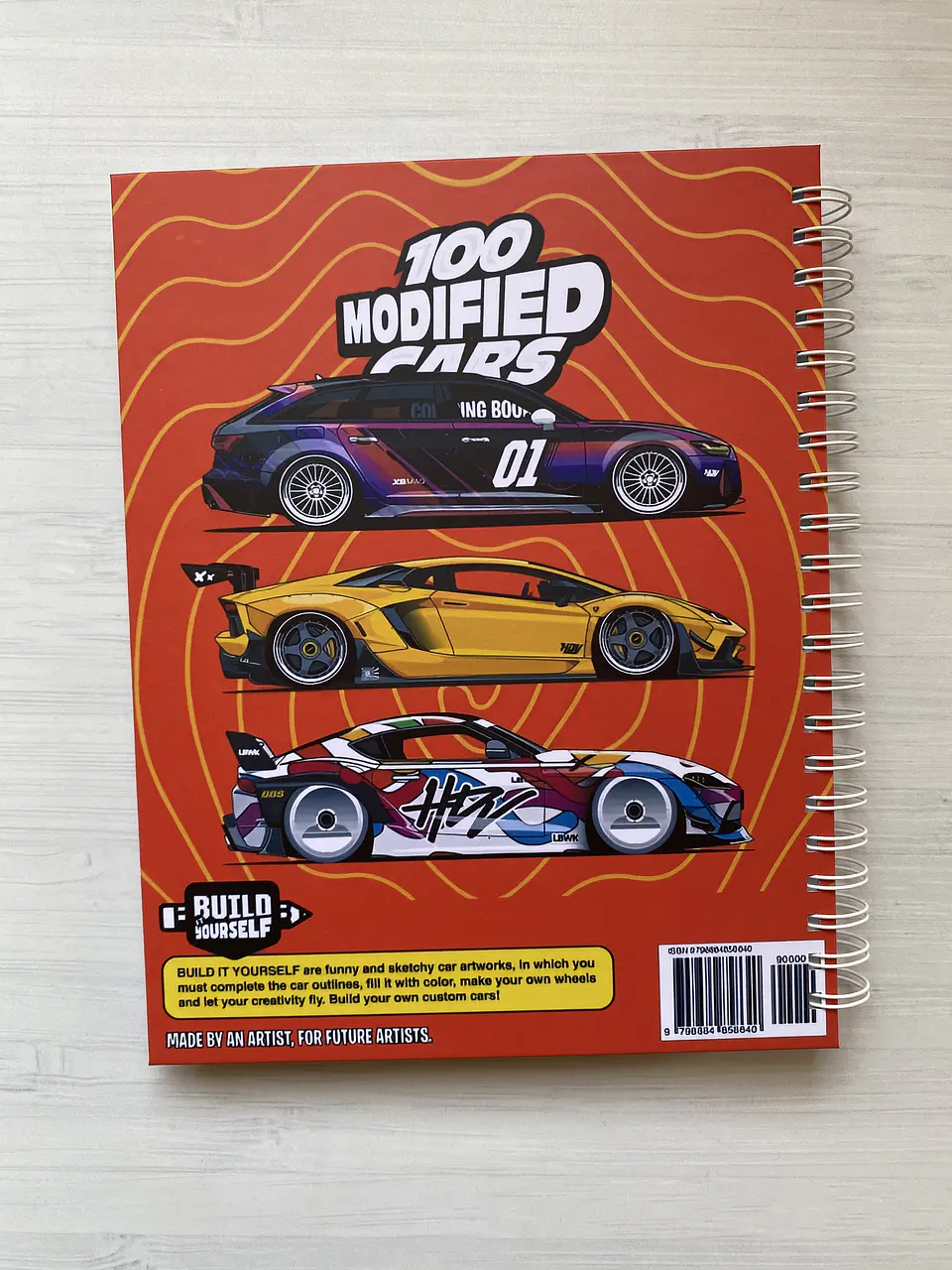 Libro para colorear “100 Modified Cars - 100 autos modificados” 11