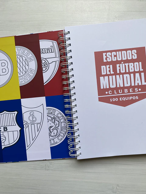 Libro para colorear “Escudos del futbol Mundial”