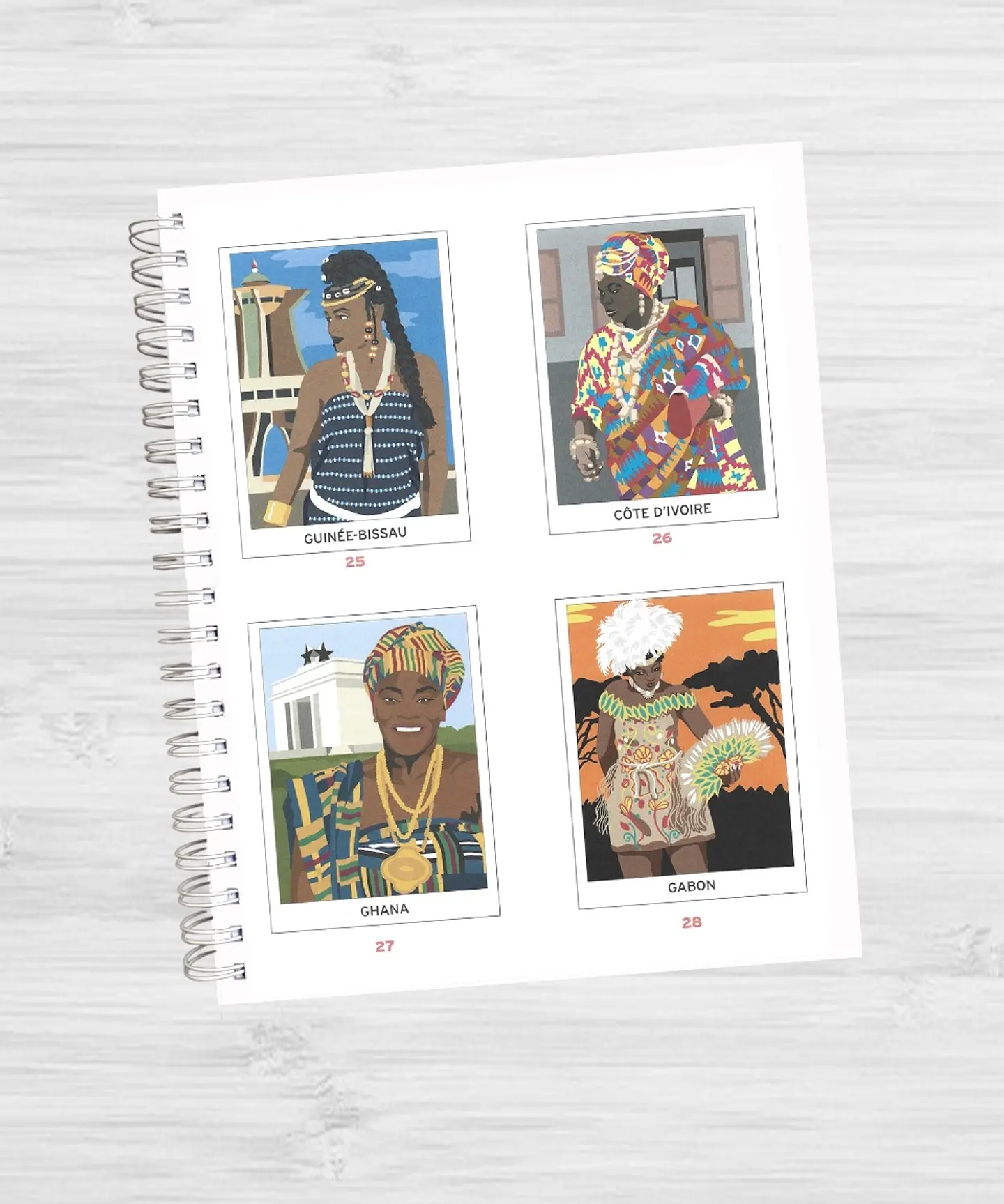 Libro para colorear “Costumes du monde”- Trajes del Mundo 7