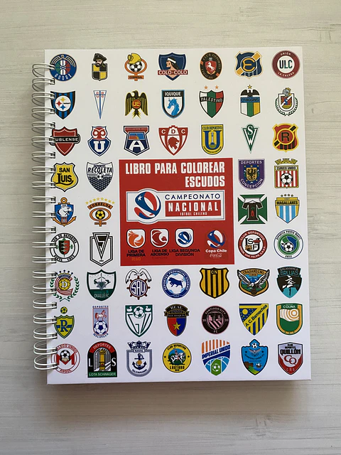 Libro para colorear Escudos Campeonato Nacional CHILE