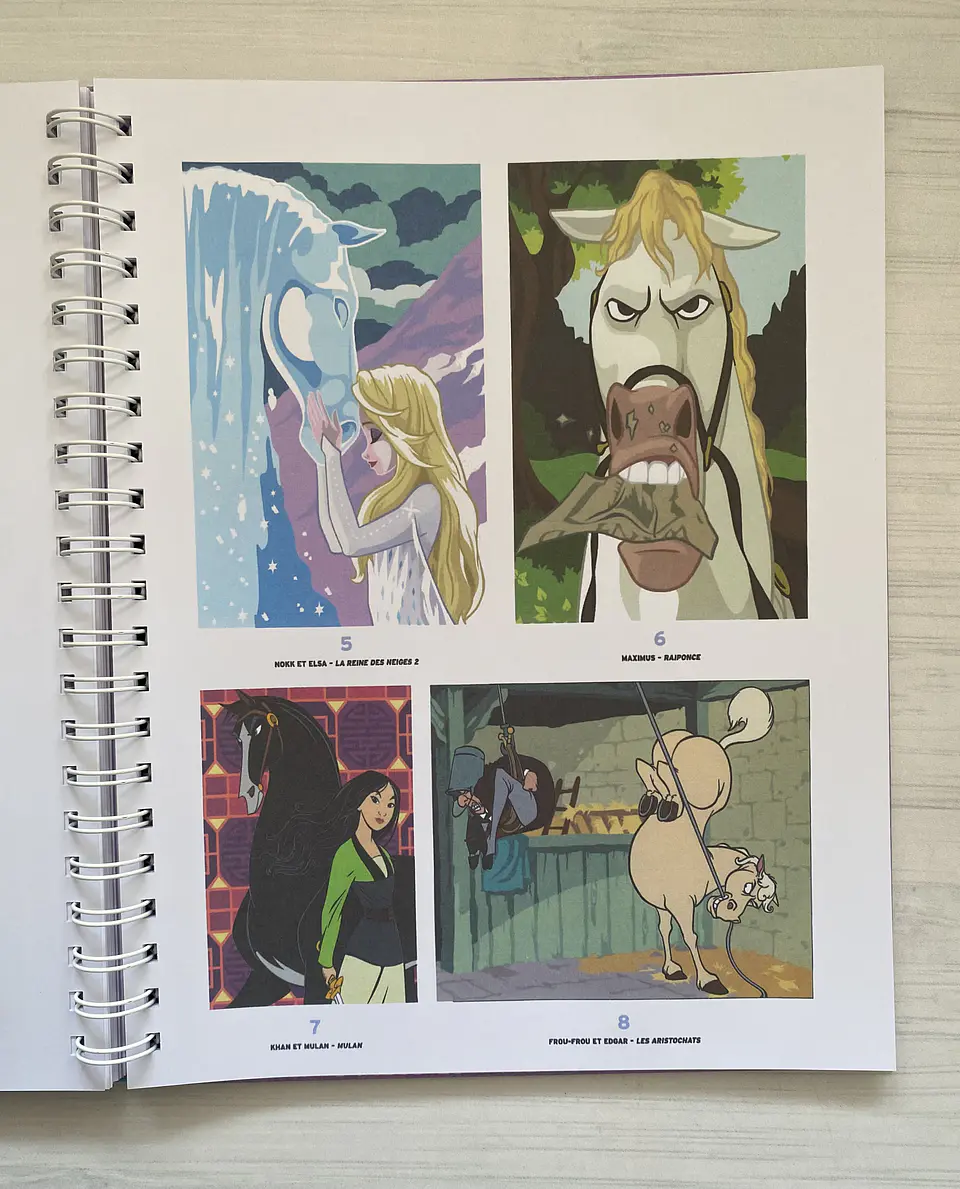 Libro para colorear “Caballos - Chevaux” 8