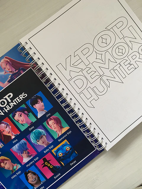 Libro para colorear “KPop Demon Hunters”