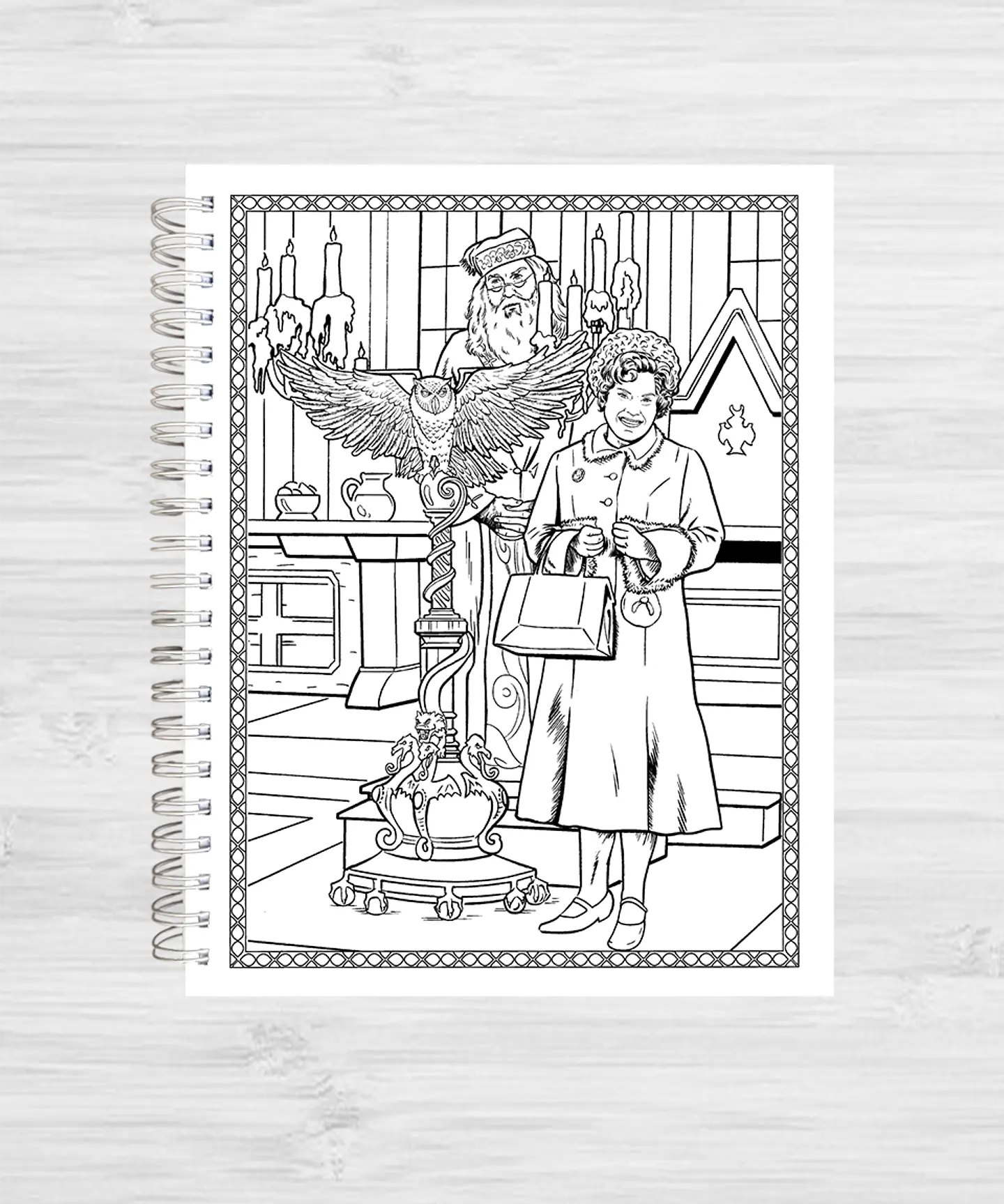 Libro para colorear Harry Potter: Lugares y personajes mágicos 2
