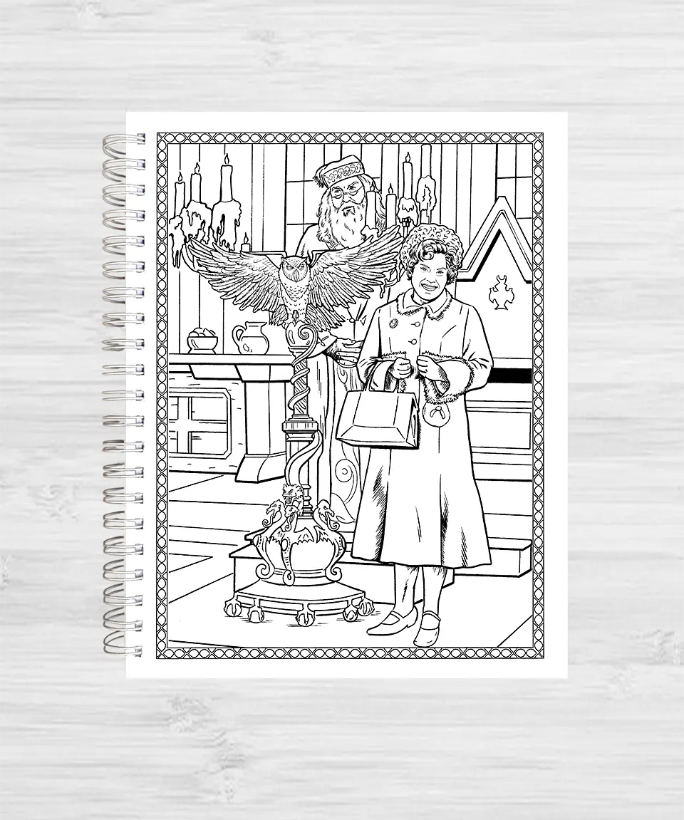 Libro para colorear Harry Potter: Lugares y personajes mágicos 2