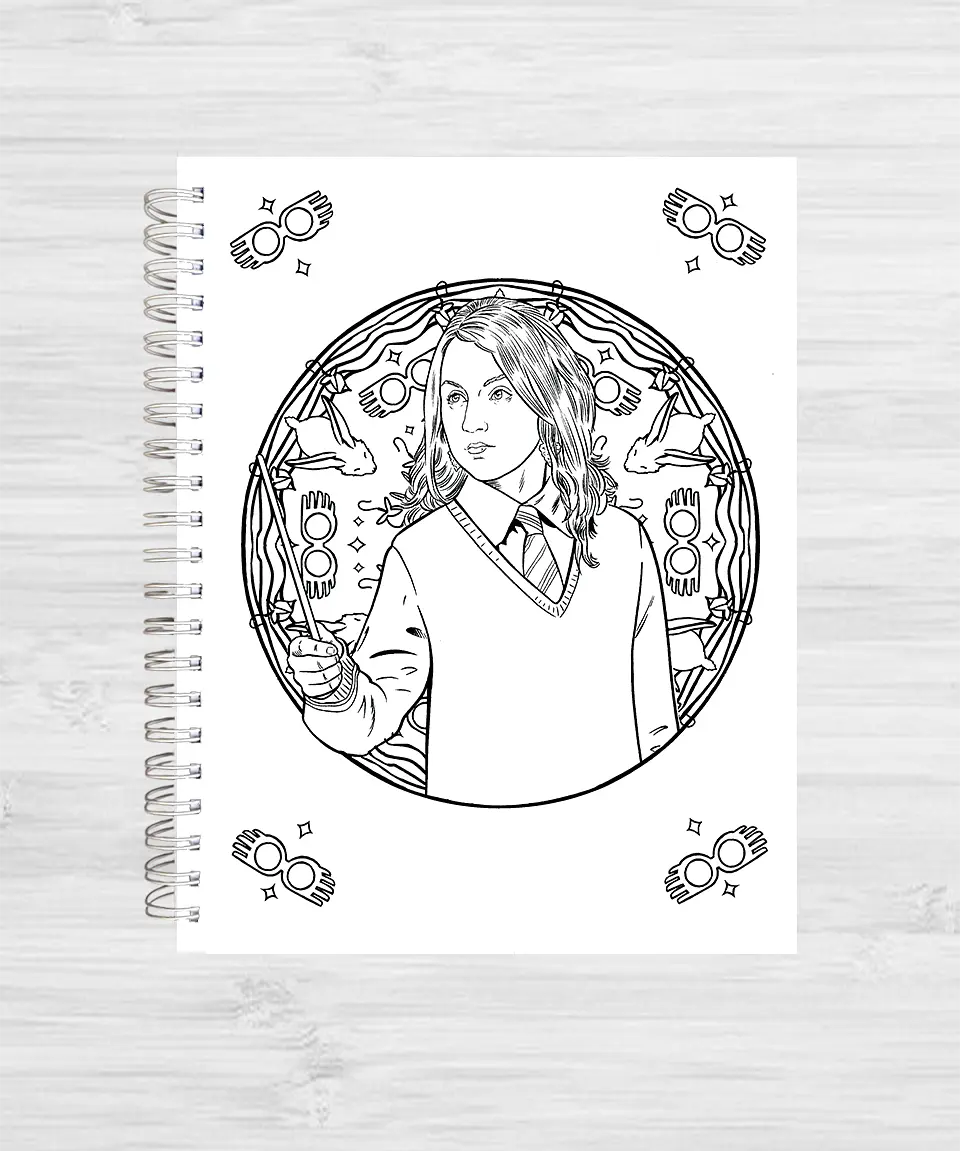 Libro para colorear Harry Potter: Lugares y personajes mágicos 4
