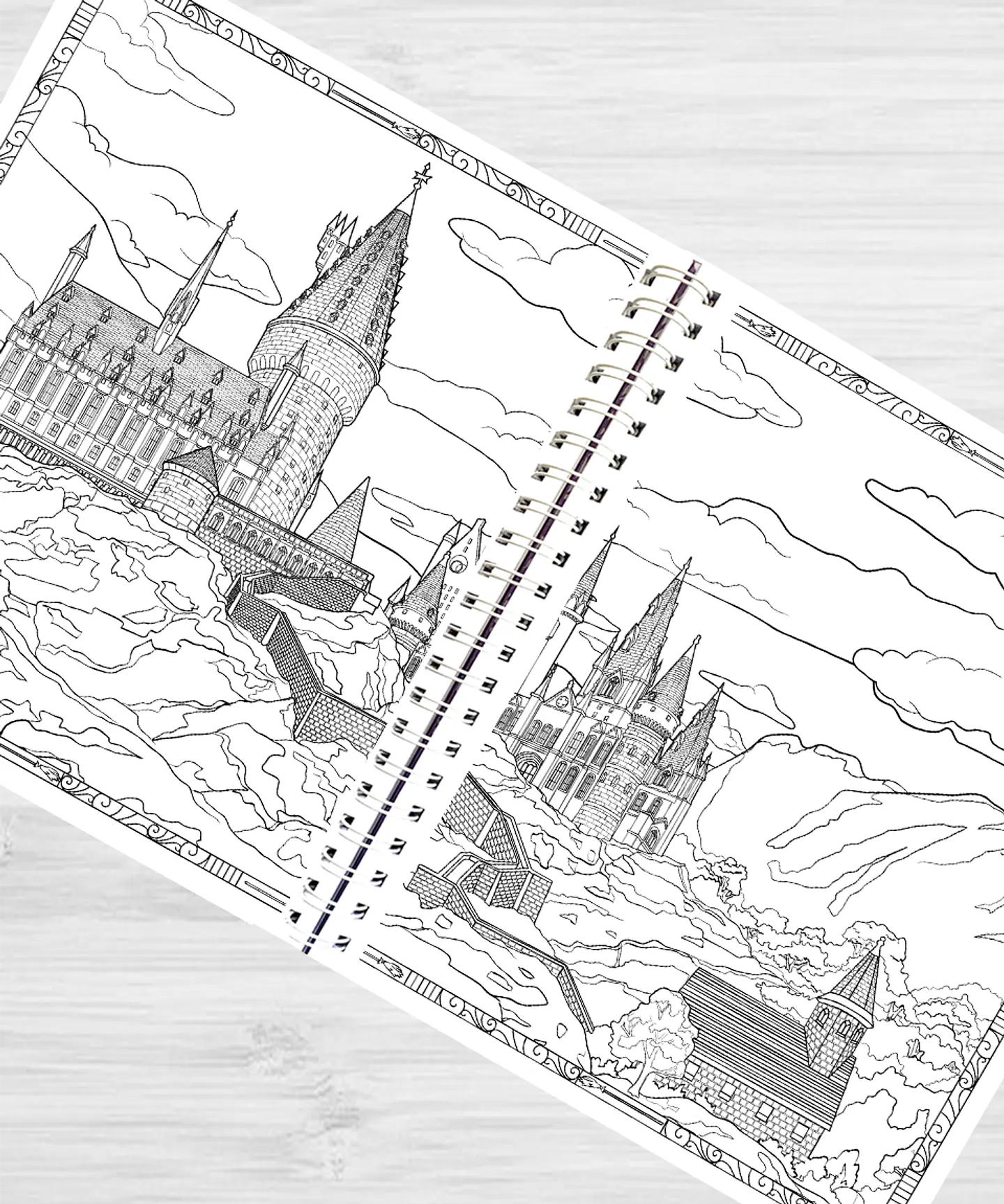 Libro para colorear Harry Potter: Lugares y personajes mágicos 3