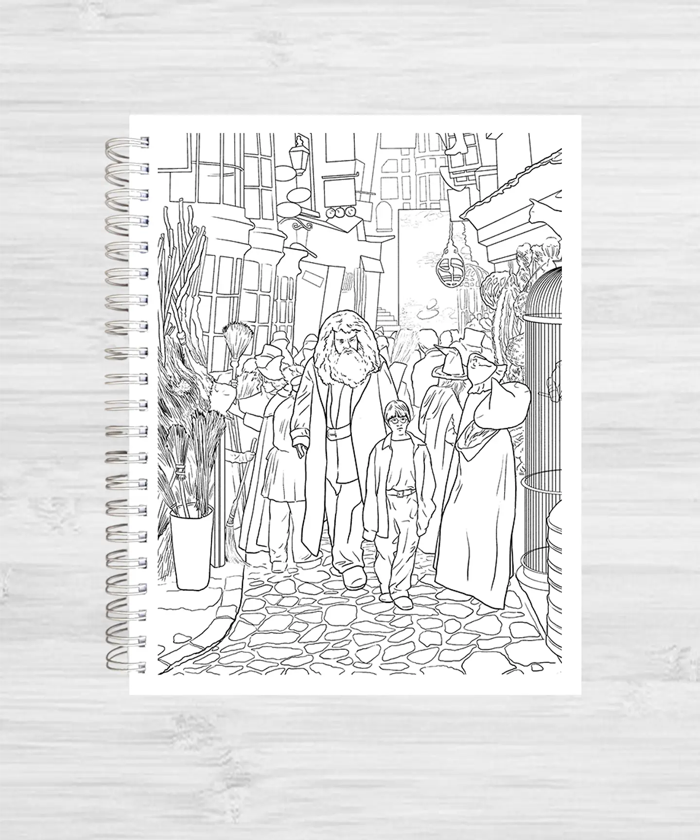 Libro para colorear Harry Potter: Lugares y personajes mágicos 7