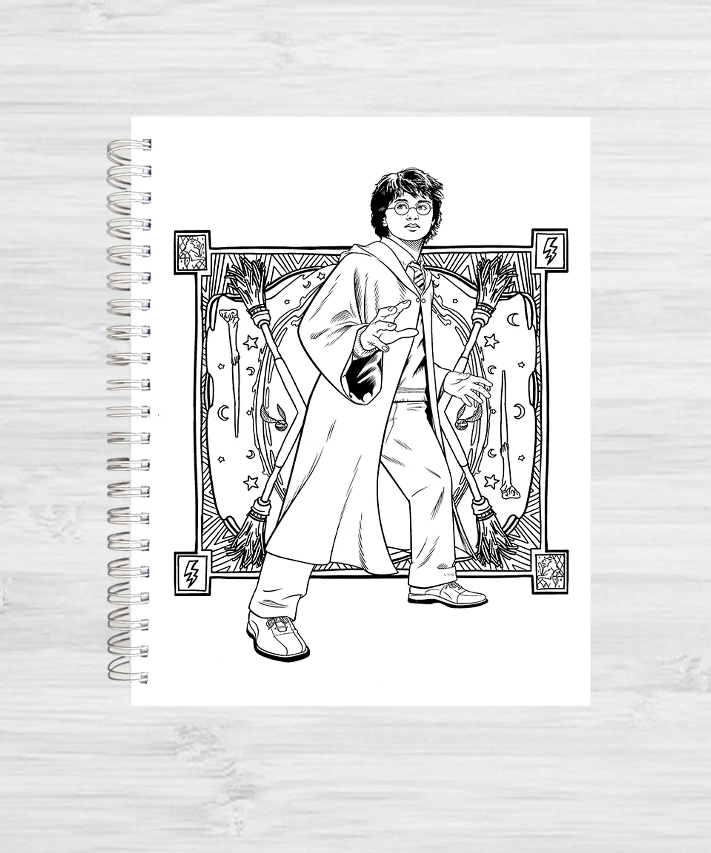 Libro para colorear Harry Potter: Lugares y personajes mágicos 9