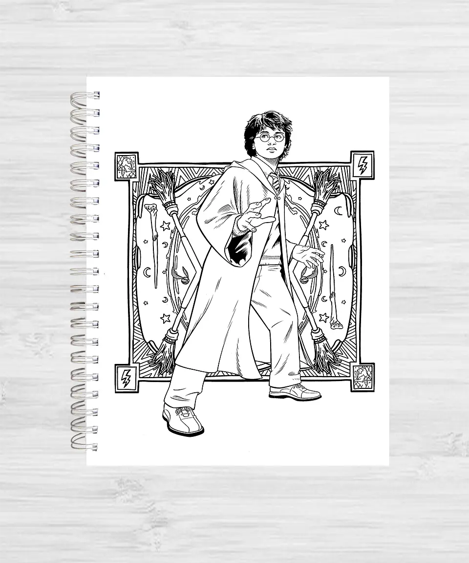 Libro para colorear Harry Potter: Lugares y personajes mágicos 9