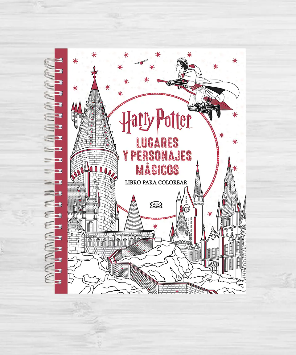 Libro para colorear Harry Potter: Lugares y personajes mágicos 1