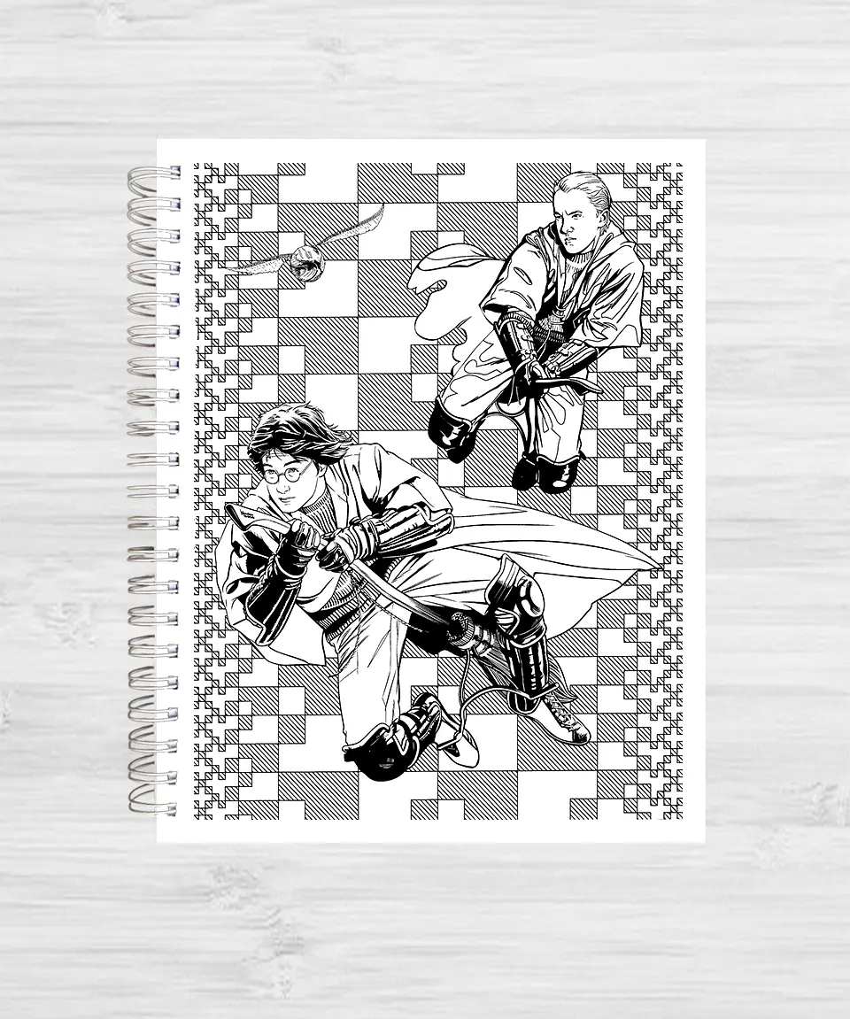 Libro para colorear Harry Potter y su mundo mágico 9