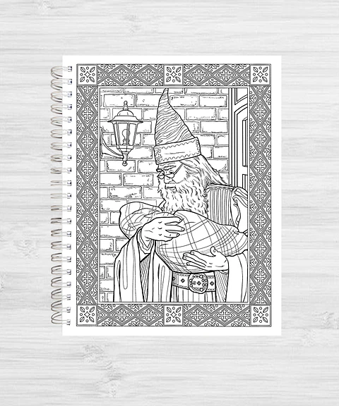 Libro para colorear Harry Potter y su mundo mágico