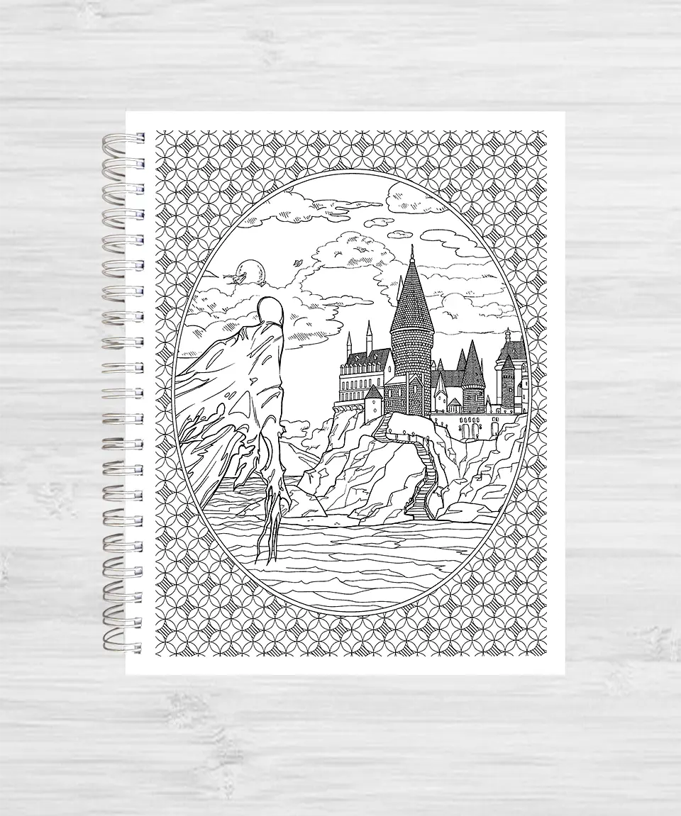 Libro para colorear Harry Potter y su mundo mágico 6