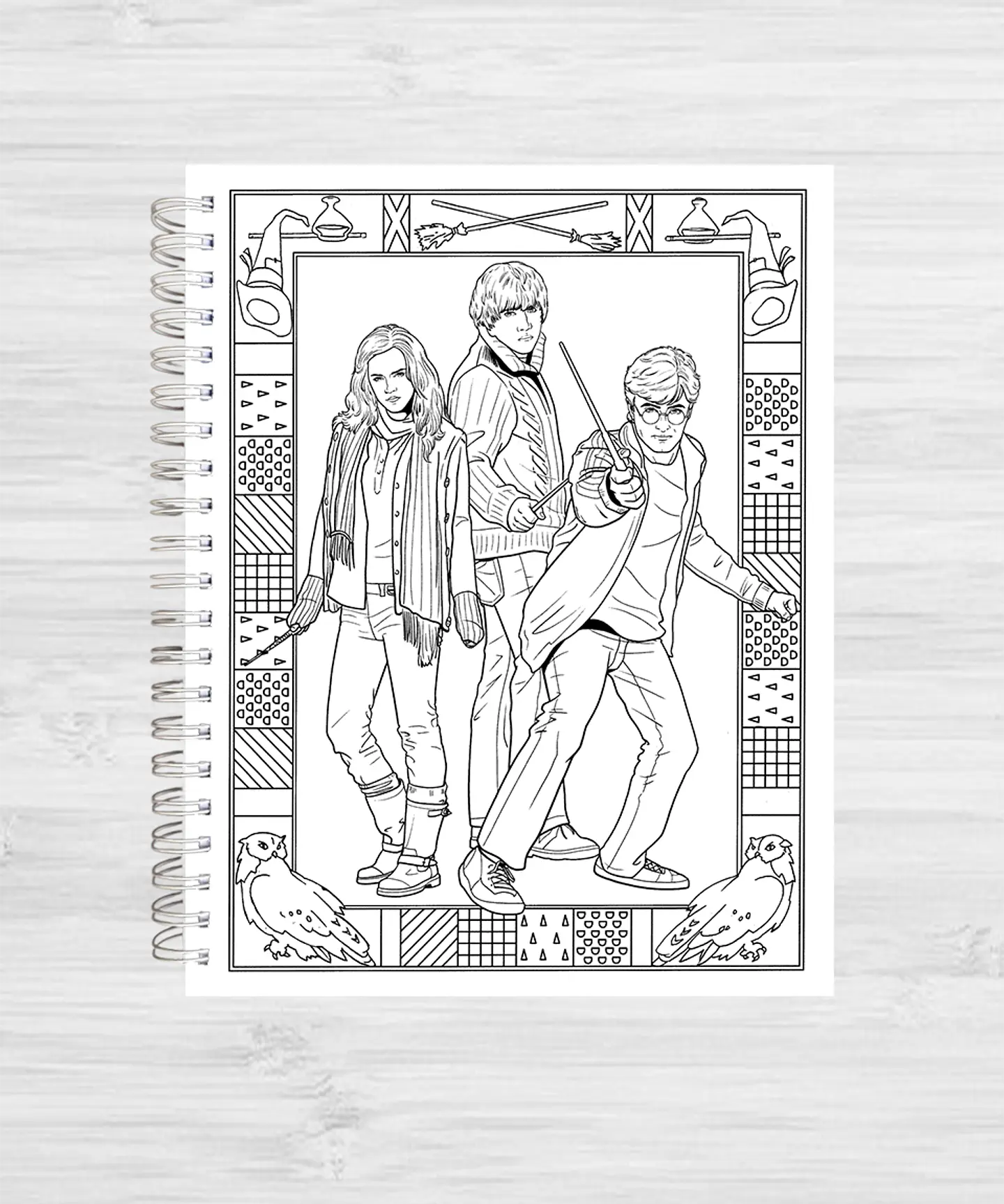 Libro para colorear Harry Potter y su mundo mágico 8