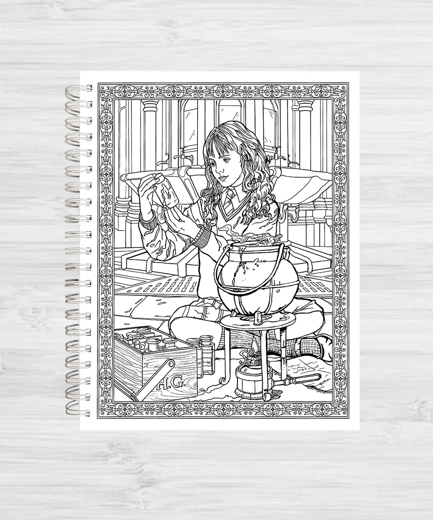 Libro para colorear Harry Potter y su mundo mágico 4