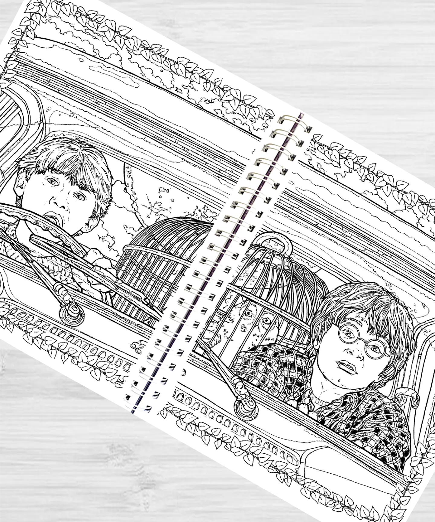 Libro para colorear Harry Potter y su mundo mágico 3