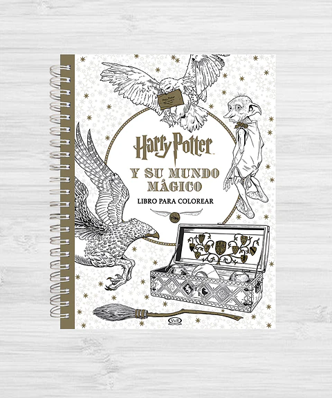 Libro para colorear Harry Potter y su mundo mágico