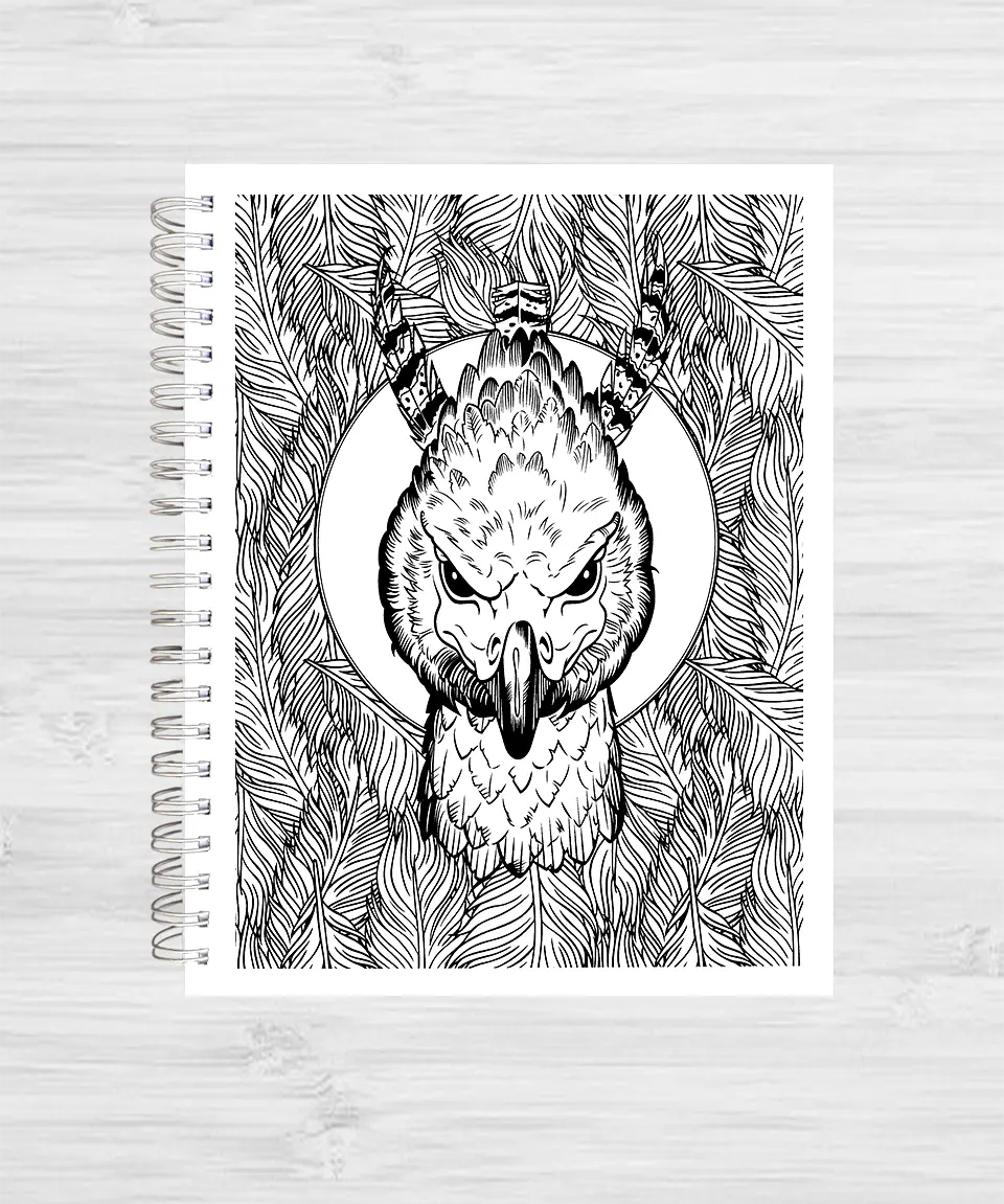 Libro para colorear Harry potter y las criaturas mágicas 4