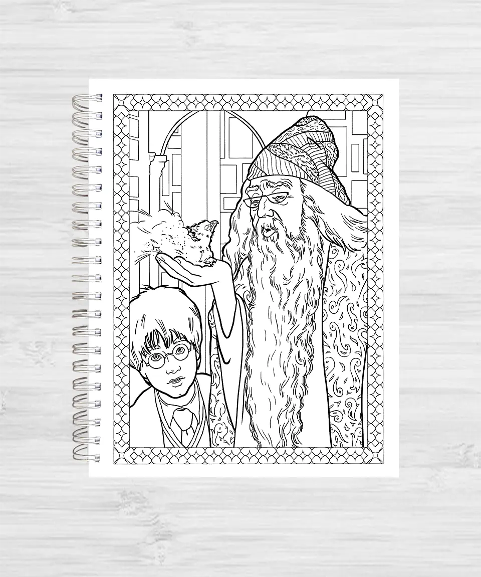 Libro para colorear Harry potter y las criaturas mágicas 6