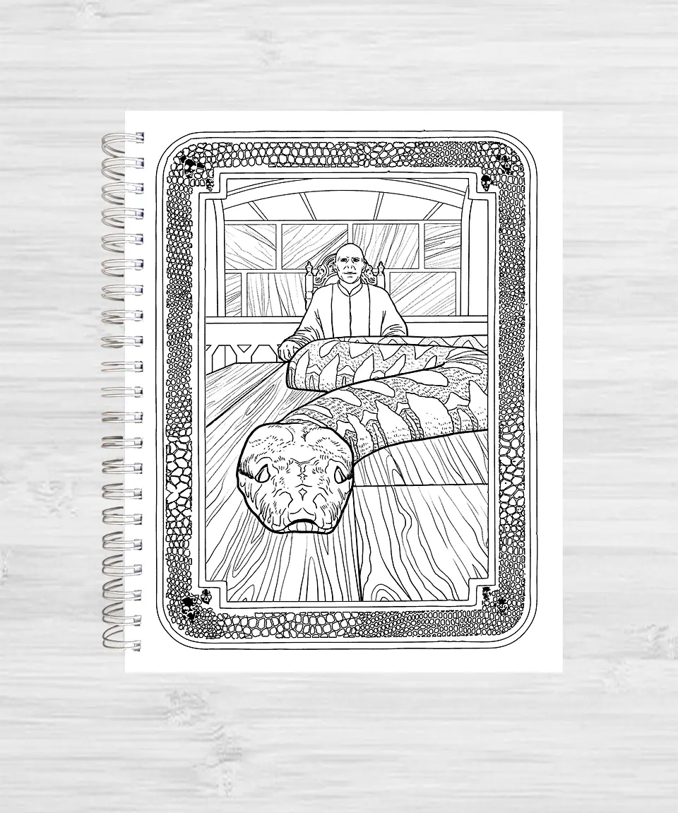 Libro para colorear Harry potter y las criaturas mágicas 8