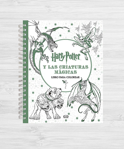 Libro para colorear Harry potter y las criaturas mágicas