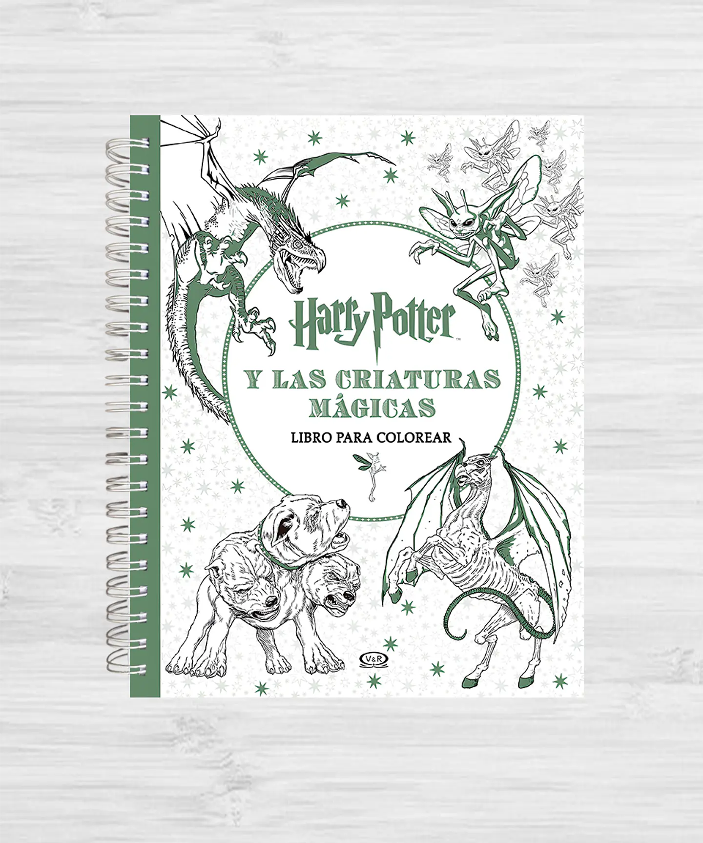Libro para colorear Harry potter y las criaturas mágicas 1