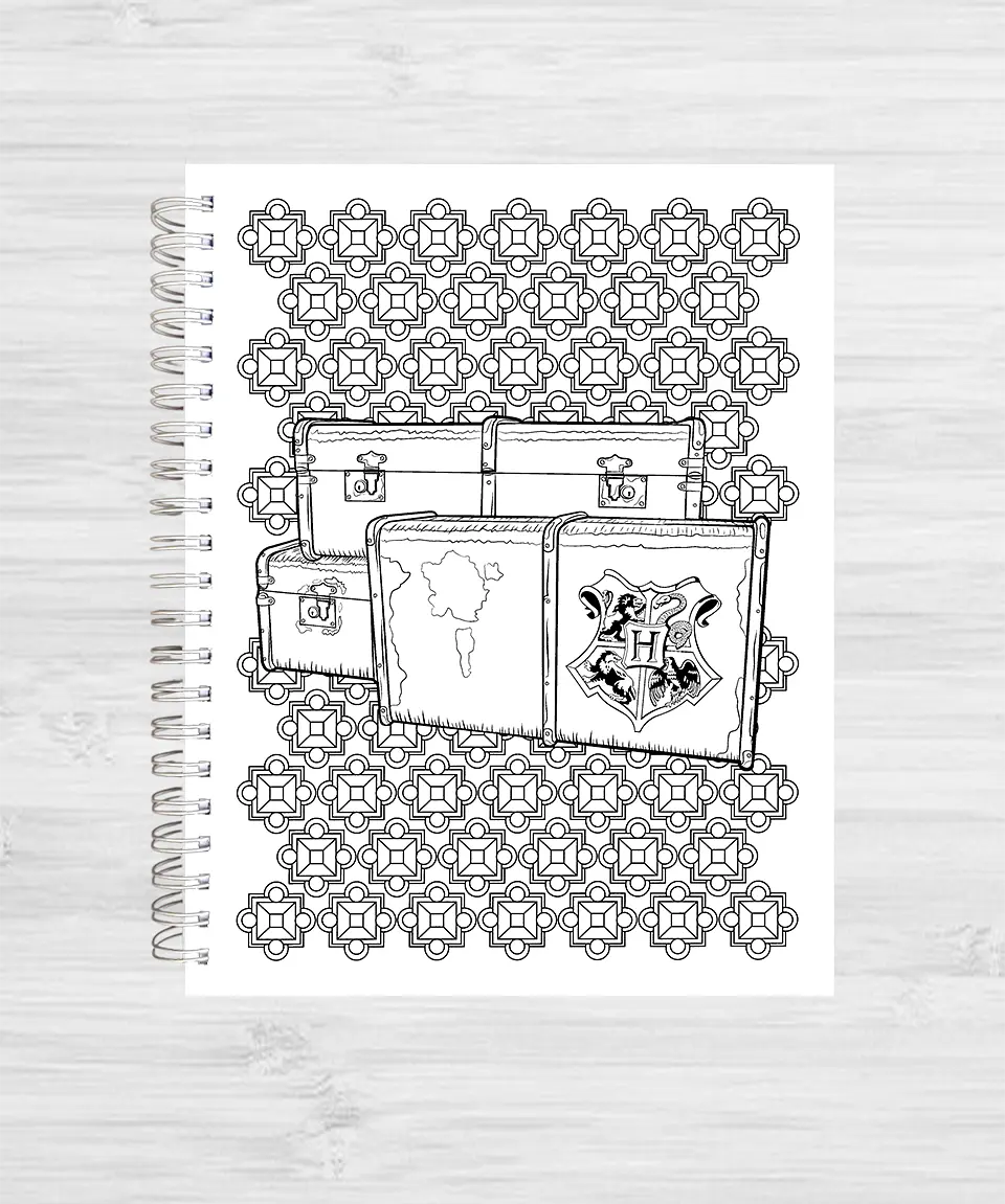 Libro para colorear Harry Potter y sus artefactos mágicos 5