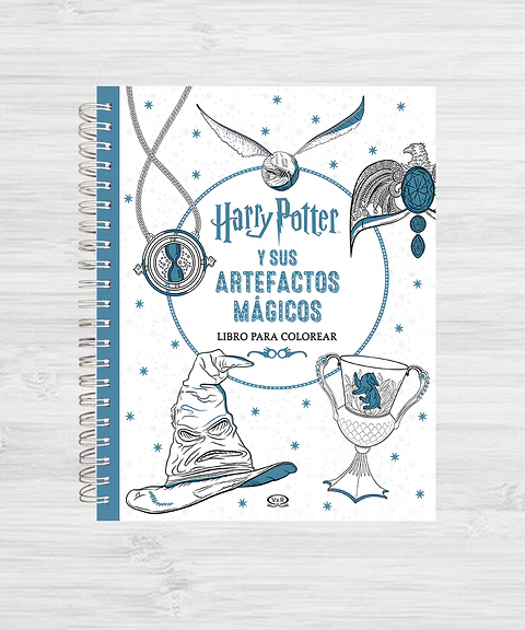 Libro para colorear Harry Potter y sus artefactos mágicos