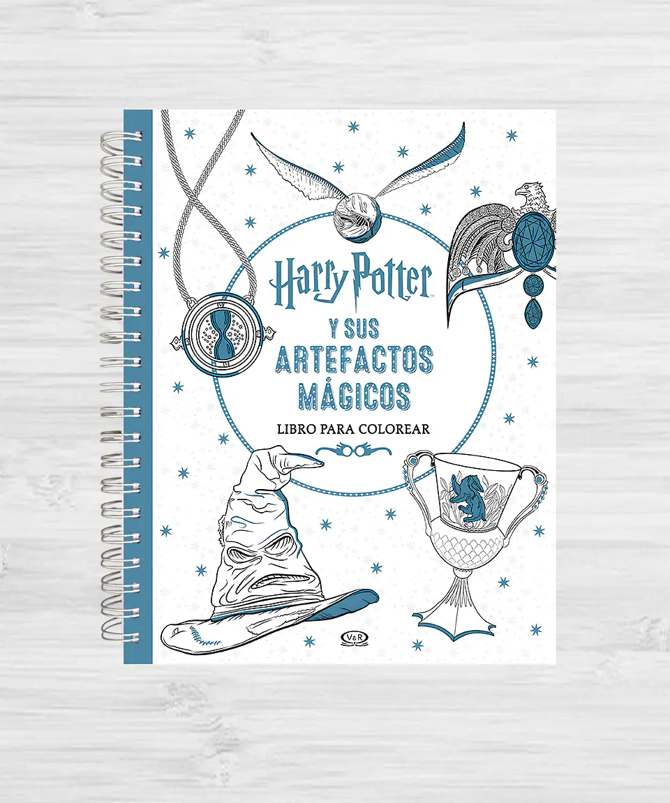 Libro para colorear Harry Potter y sus artefactos mágicos 1