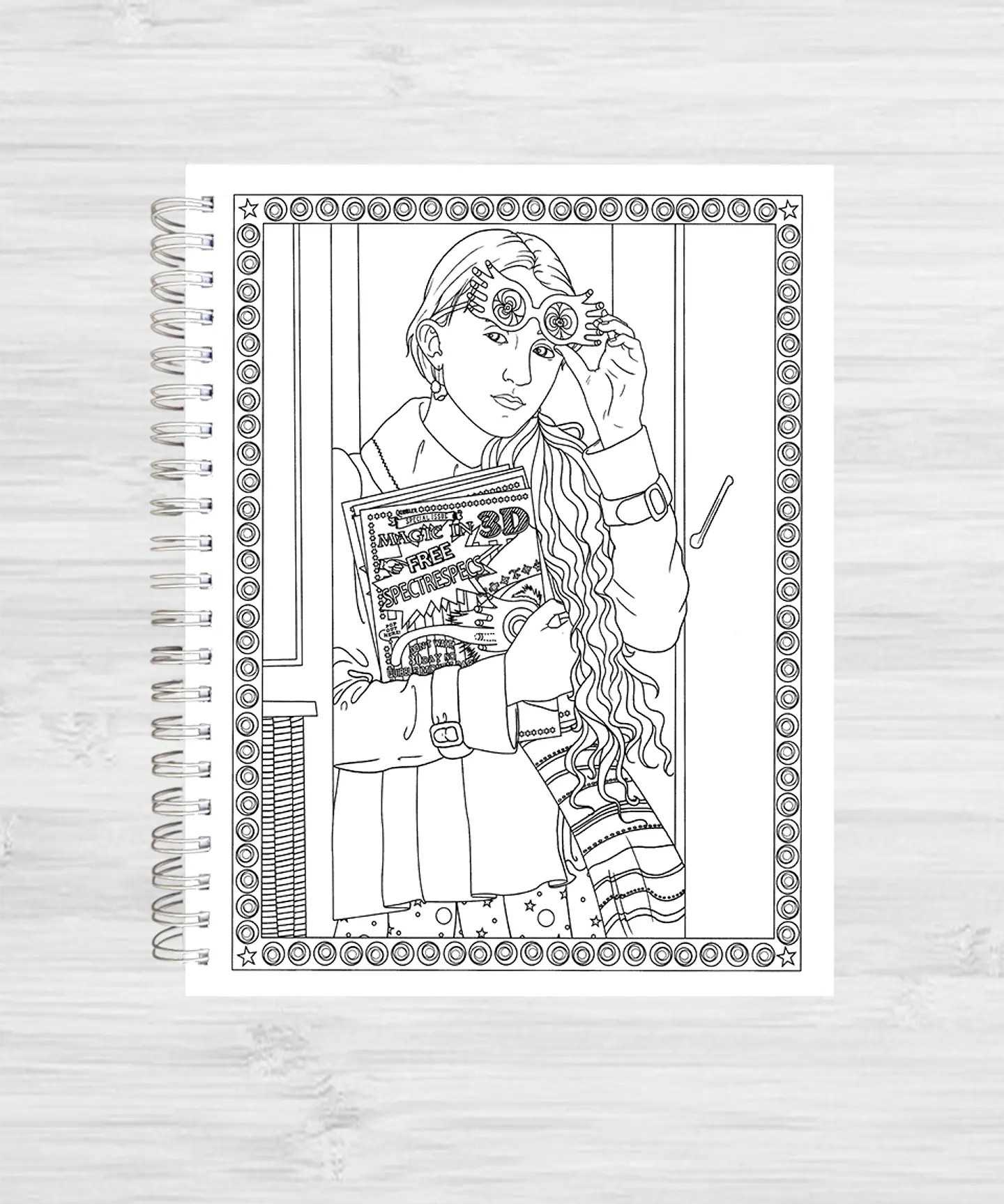 Libro para colorear Harry Potter y sus artefactos mágicos 4