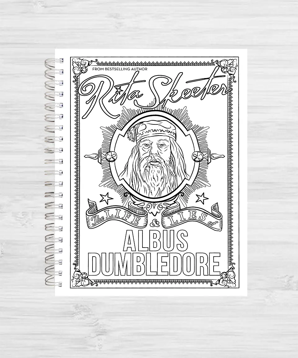 Libro para colorear Harry Potter y sus artefactos mágicos 9