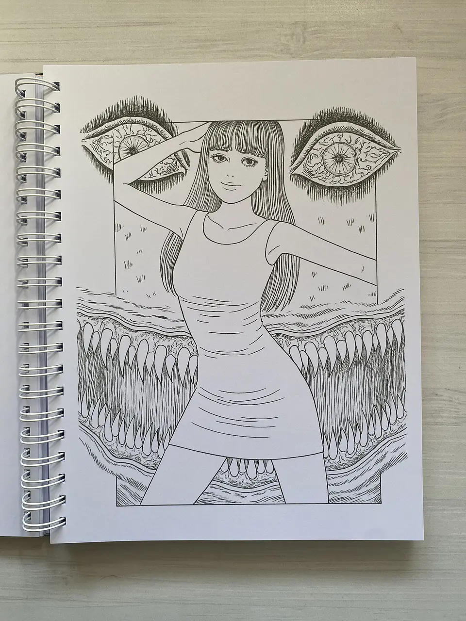 Libro para colorear Junji Ito 4