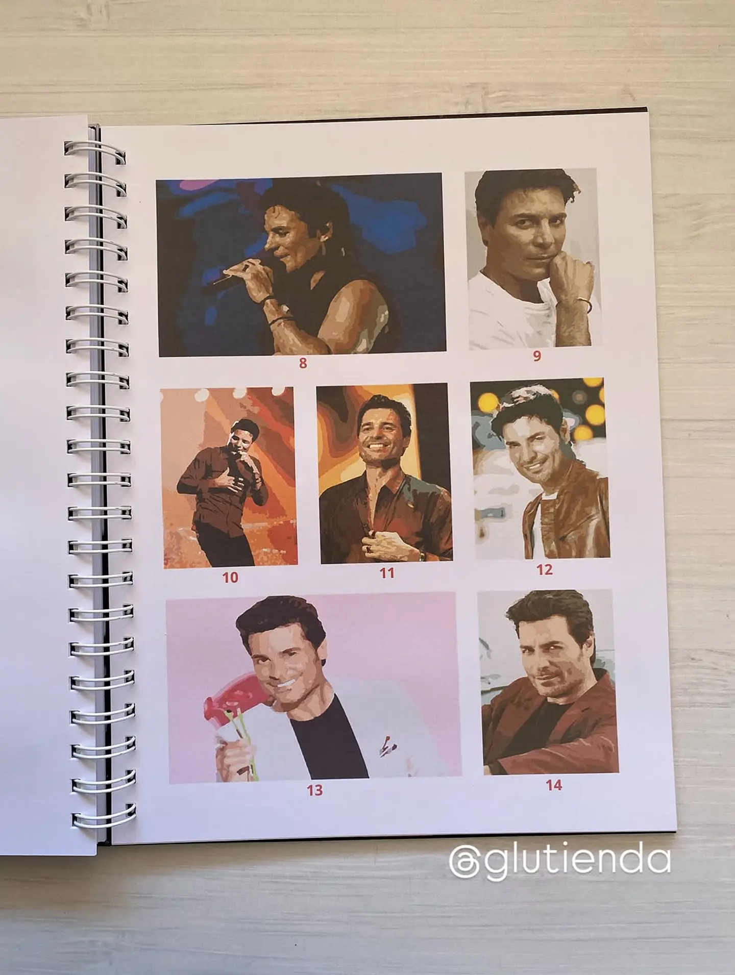 Libro para colorear Chayanne 6