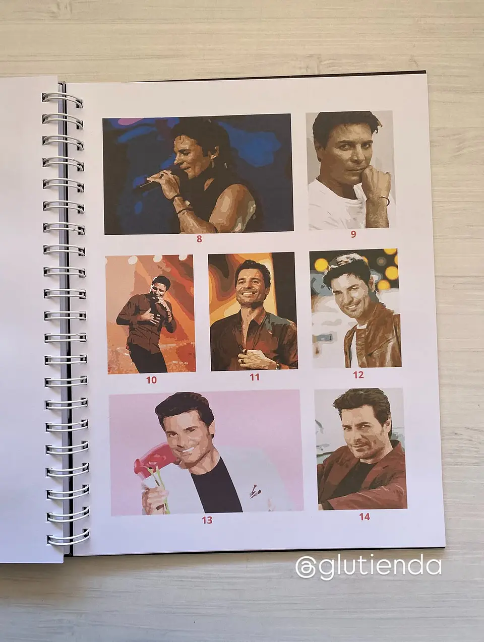 Libro para colorear Chayanne 6