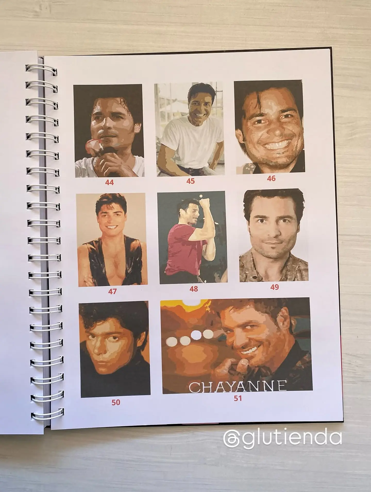 Libro para colorear Chayanne 9