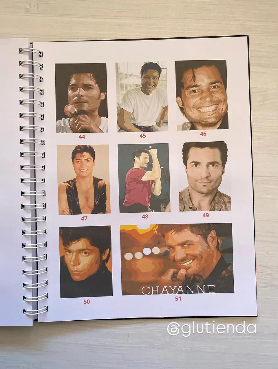 Libro para colorear Chayanne 9