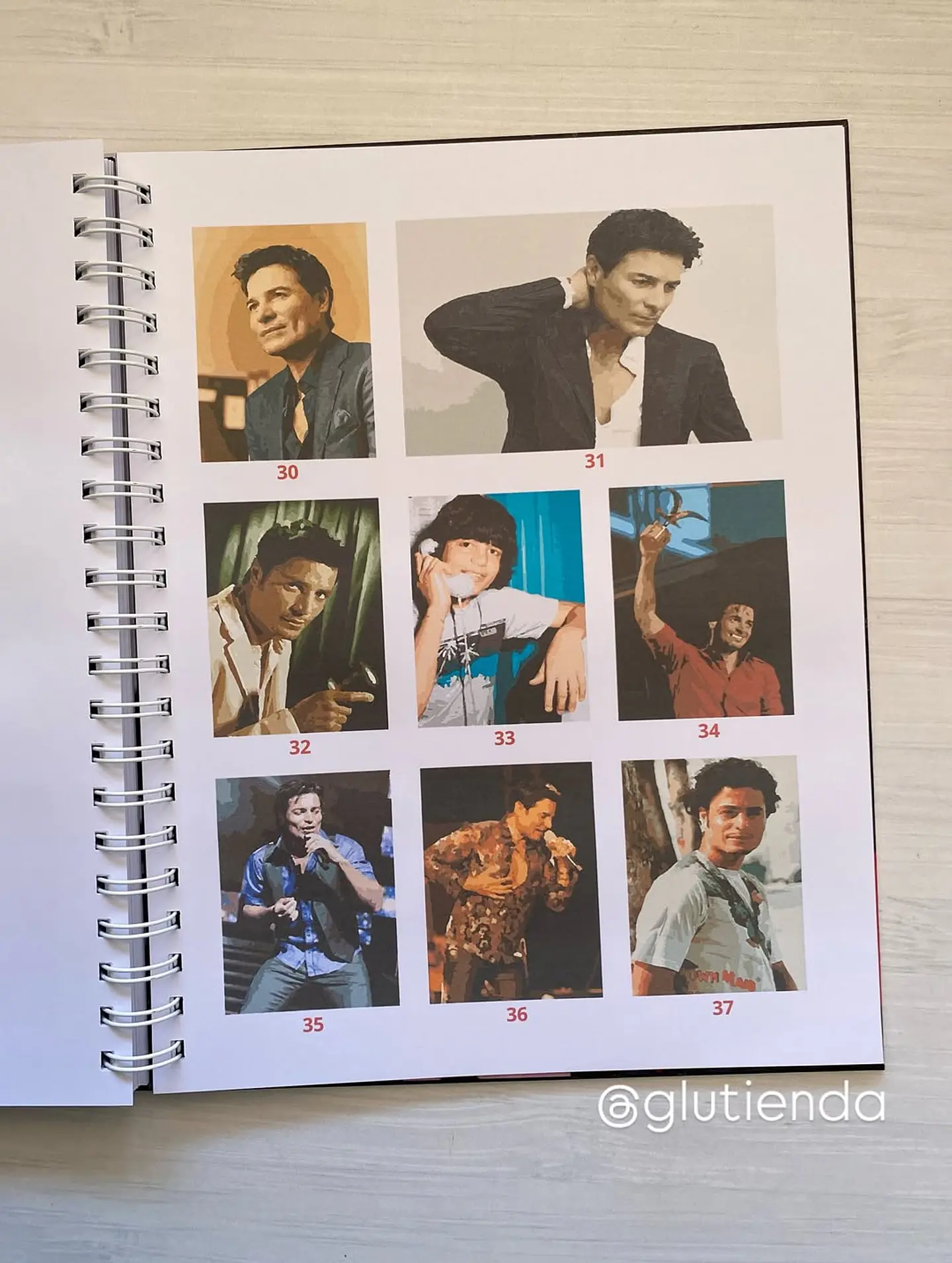 Libro para colorear Chayanne 7