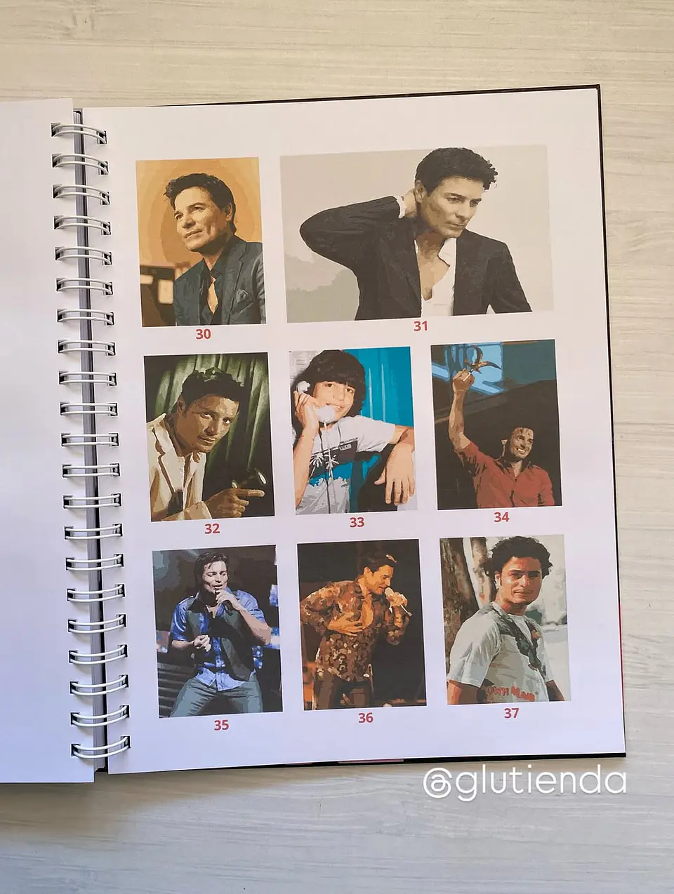 Libro para colorear Chayanne 7